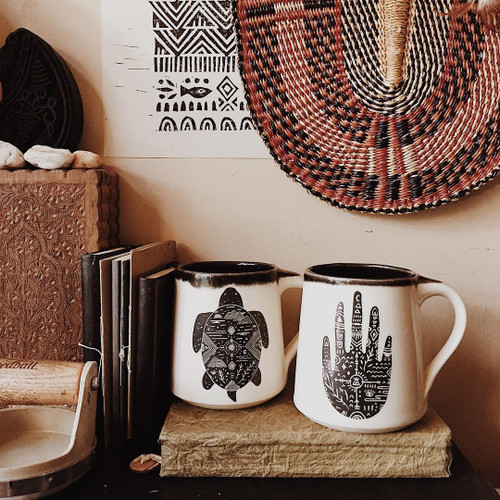 Coffee Mug 14 oz  - Wanderer Handprint
