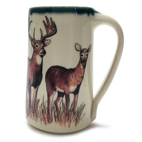 Stein 20 oz - Whitetail Deer - The deer, which is related in many traditions with kindness, softness and gentleness