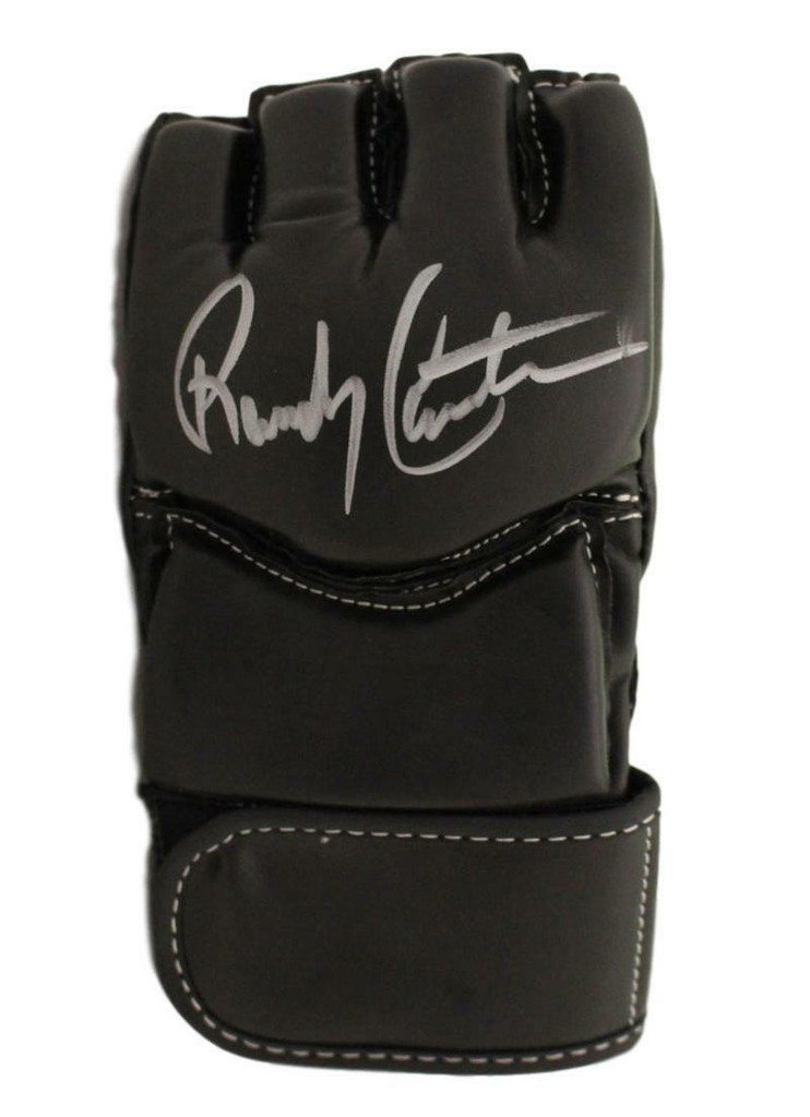 Randy Couture Autographed UFC Century Black Left Handed S/M Glove BAS