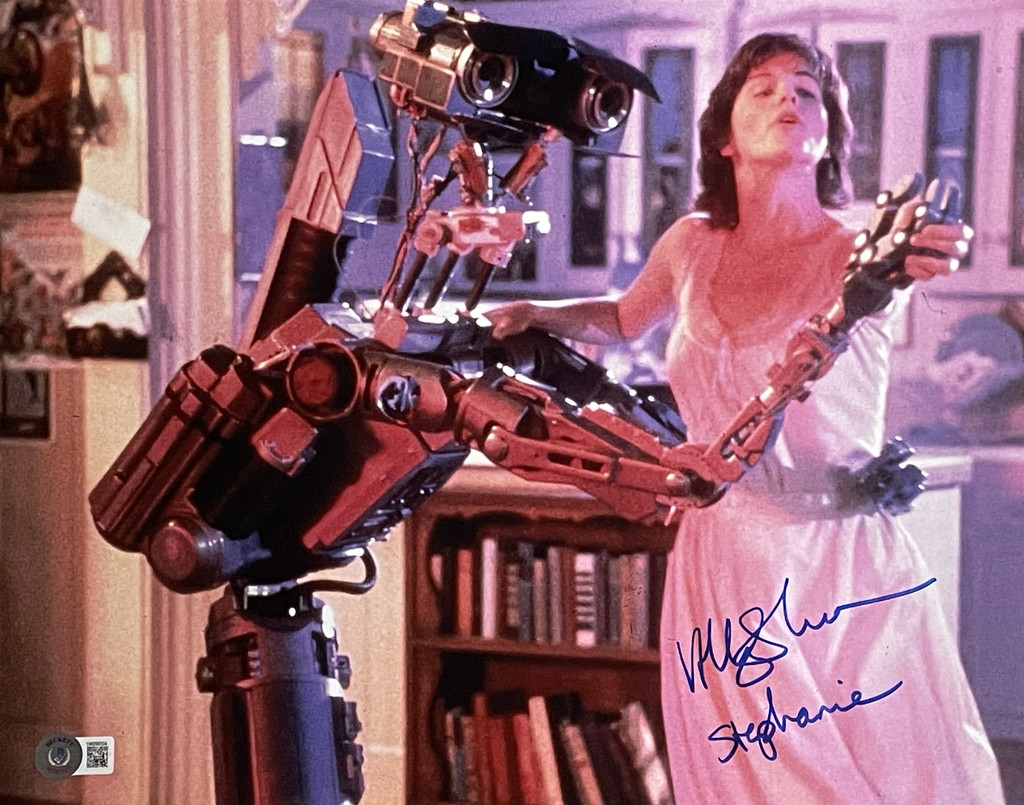 Ally Sheedy Autographed Short Circuit 11x14 Photo Beckett 46656