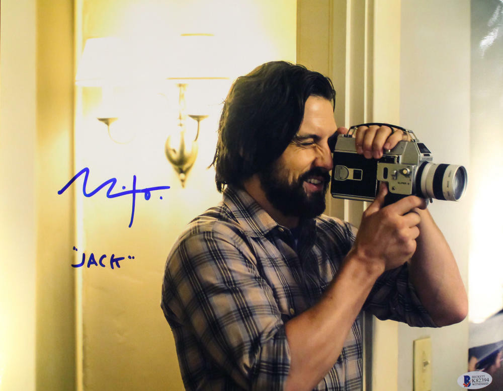 Milo Ventmiglia Autographed This is Us 11x14 Photo Jack Pearson BAS