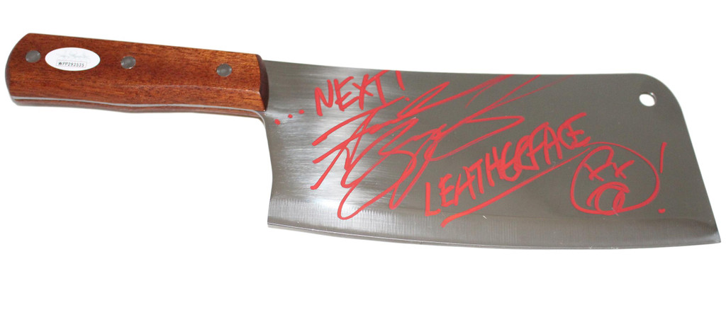 Andrew Bryniarski Autographed Texas Chainsaw Massacre 8" Steel Cleaver JSA