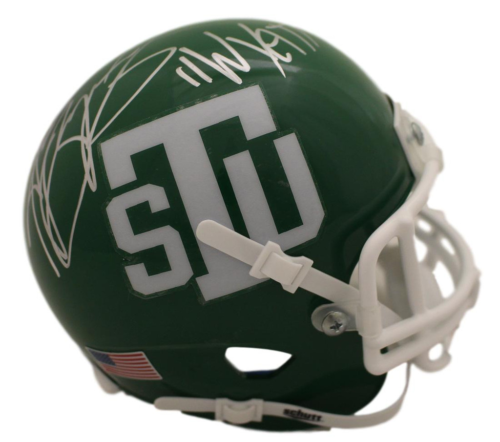 Andrew Bryniarski Autographed Necessary Roughness Mini Helmet Wyatt JSA