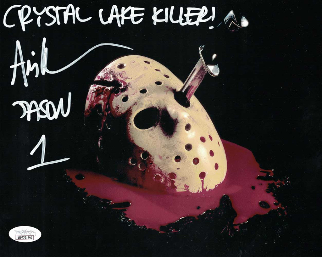 Ari Lehman Autographed Friday The 13th 8x10 Photo Crystal Lake Killer JSA