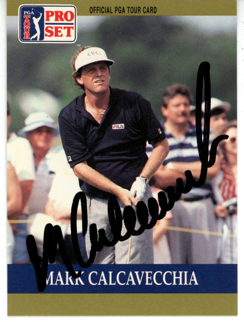 Mark Calcavecchia Signed 1990 Pro Set #31 Trading Card Beckett 44841