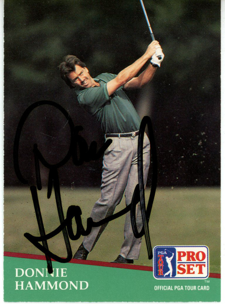 Donnie Hammond Autographed 1991 Pro Set #30 Trading Card Beckett 44858