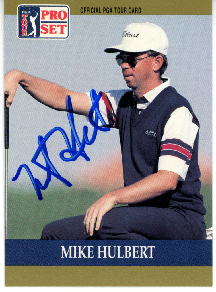 Mike Hulbert Autographed 1990 Pro Set #27 Trading Card Beckett 44863