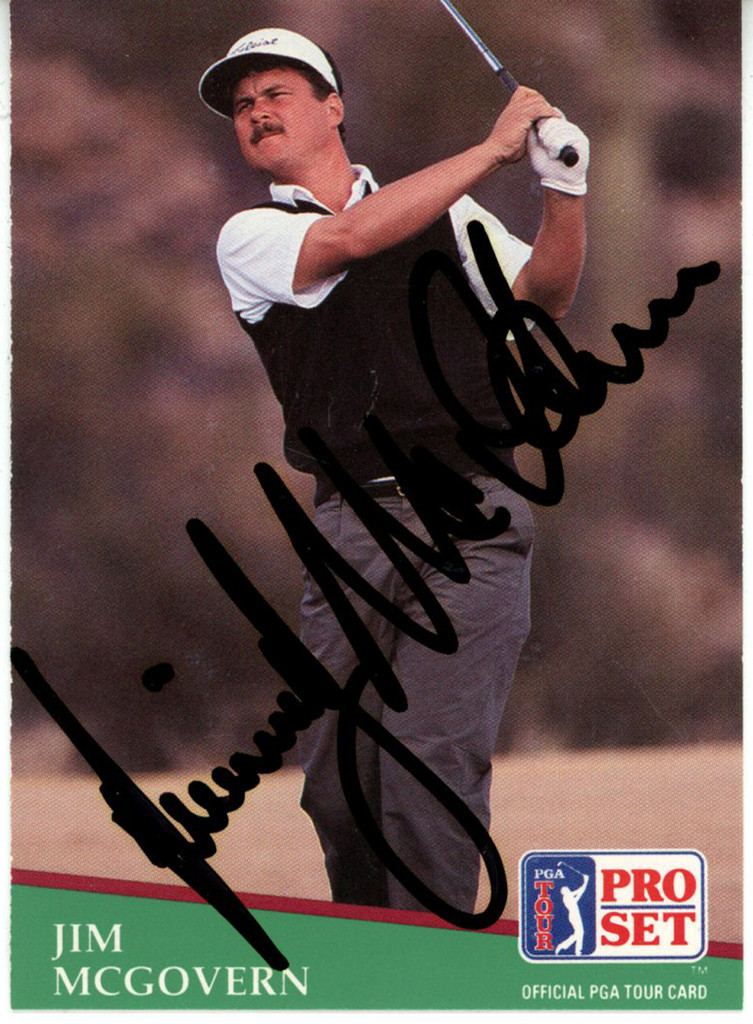 Jim McGovern Autographed 1991 Pro Set #155 Trading Card Beckett 44876