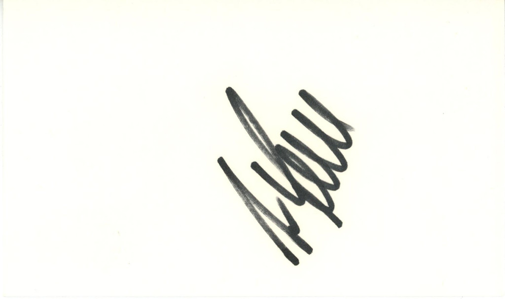 Ivan Lendl Autographed/Signed Tennis Index Card Beckett 45269