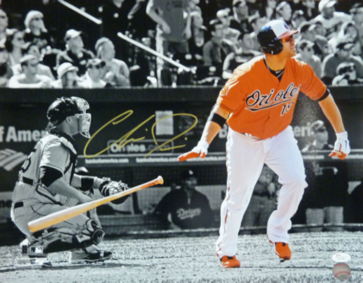 Chris Davis Autographed Baltimore Orioles 16x20 photo (Orange sephia) JSA