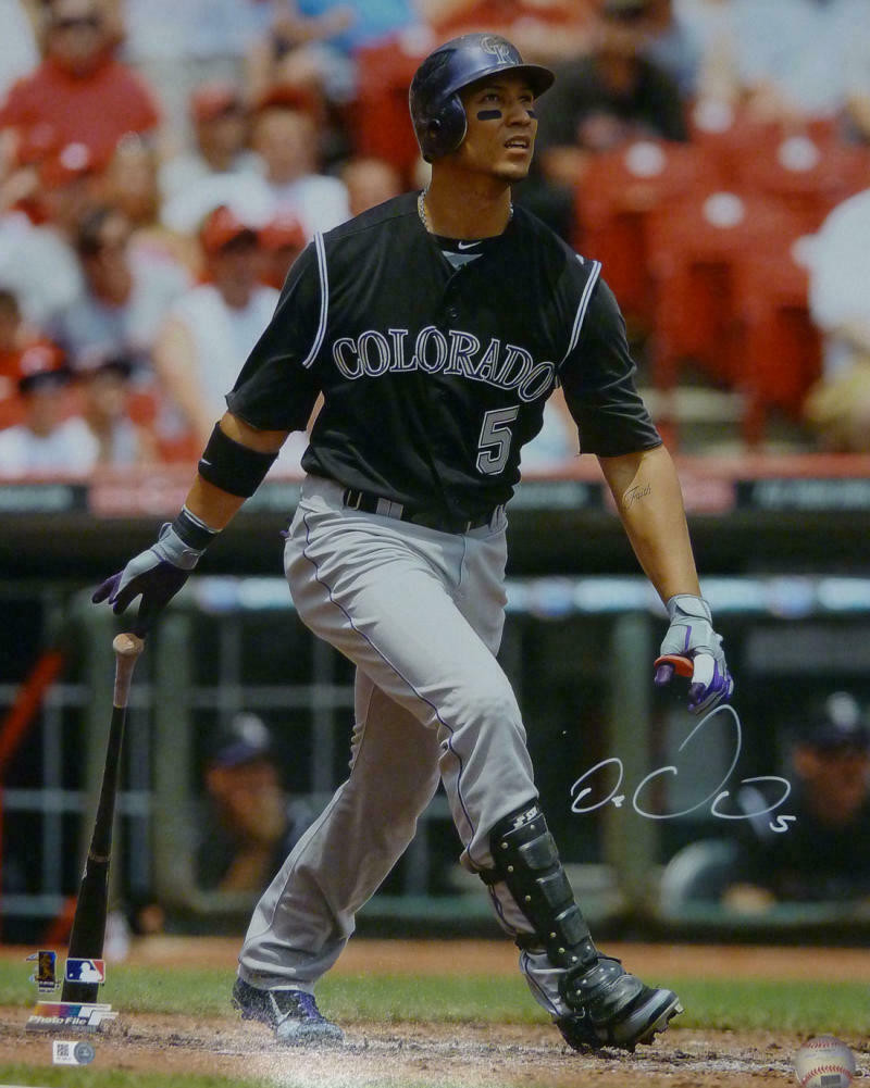 Carlos Gonzalez Autographed Colorado Rockies 16X20 Photo
