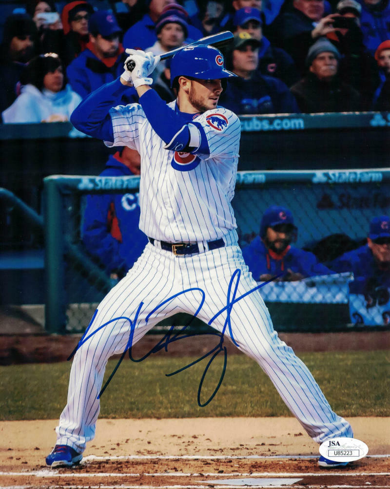 Kris Bryant Autographed Chicago Cubs 8x10 Photo JSA