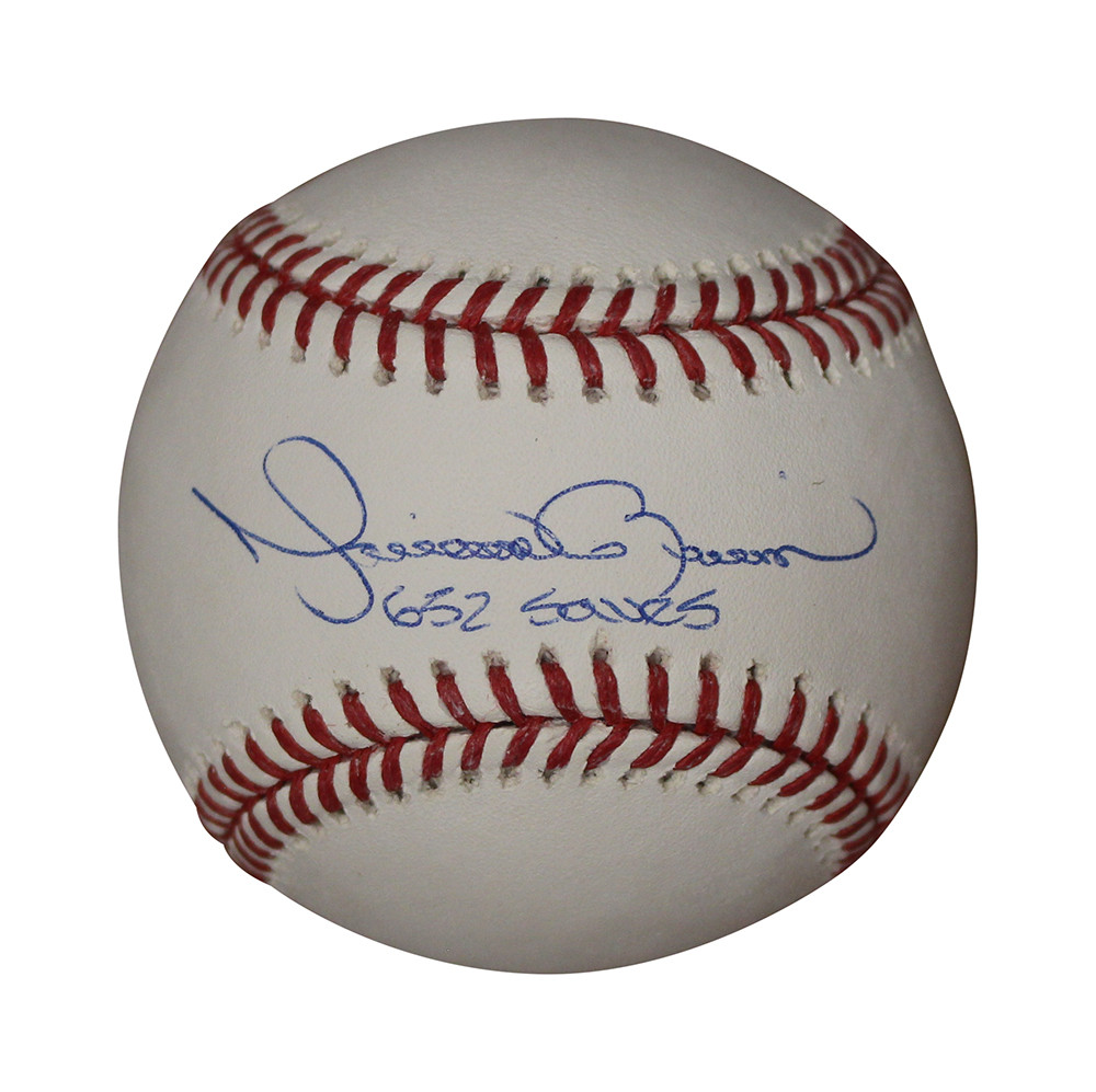 Mariano Rivera Signed New York Yankees OML Baseball 652 Career Saves JSA