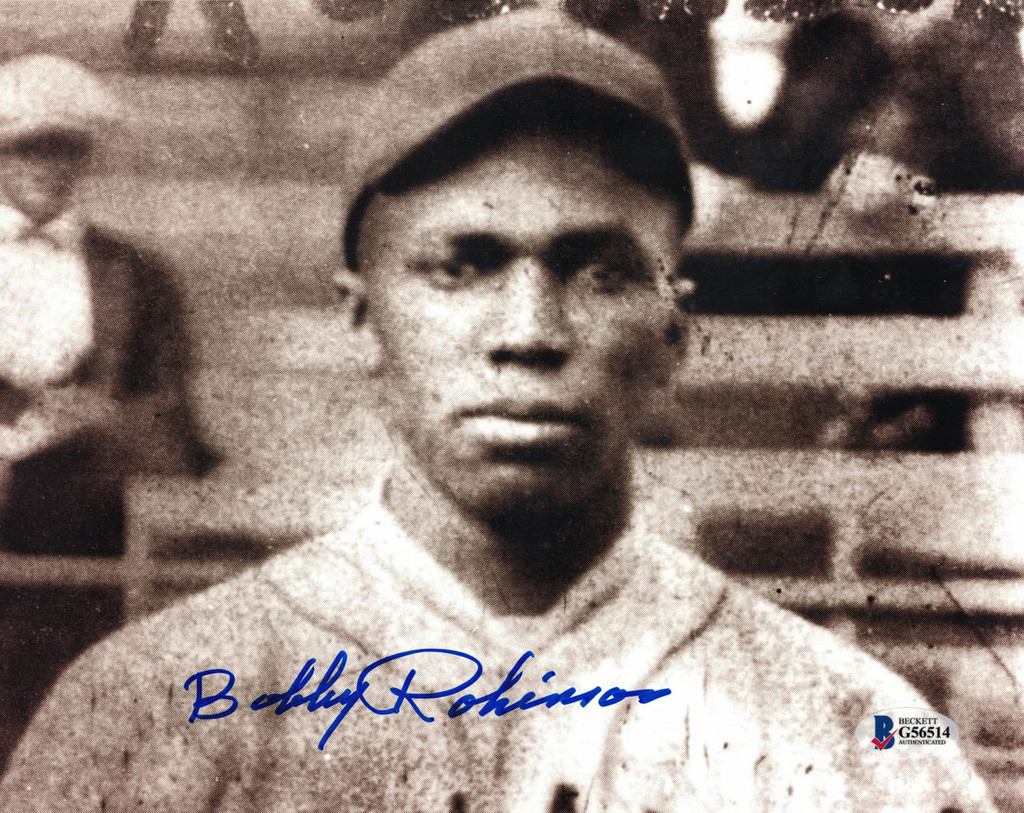 Bobby Robinson Autographed/Signed Negro Leagues 8x10 Photo BAS