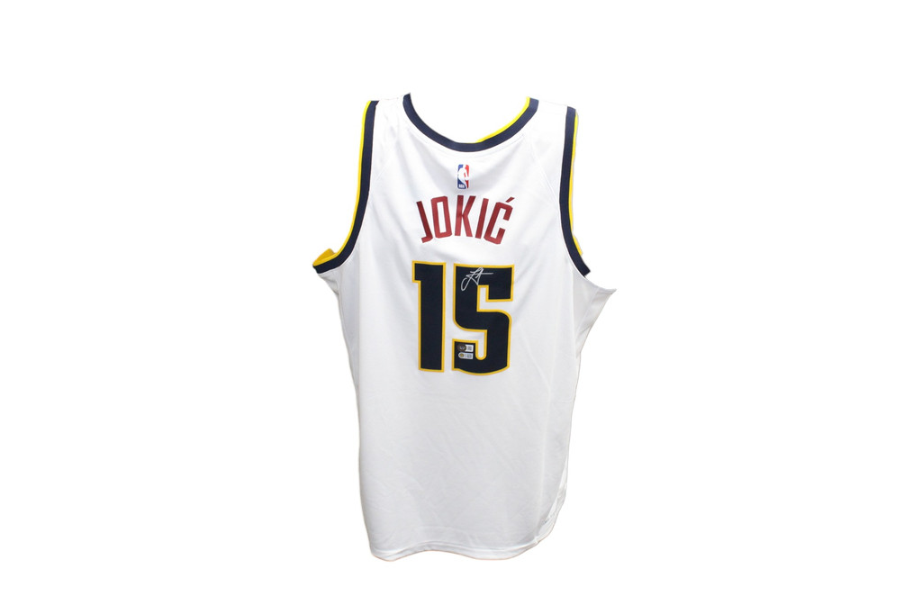 Nikola Jokic Autographed Denver Nuggets Nike White Jersey Beckett