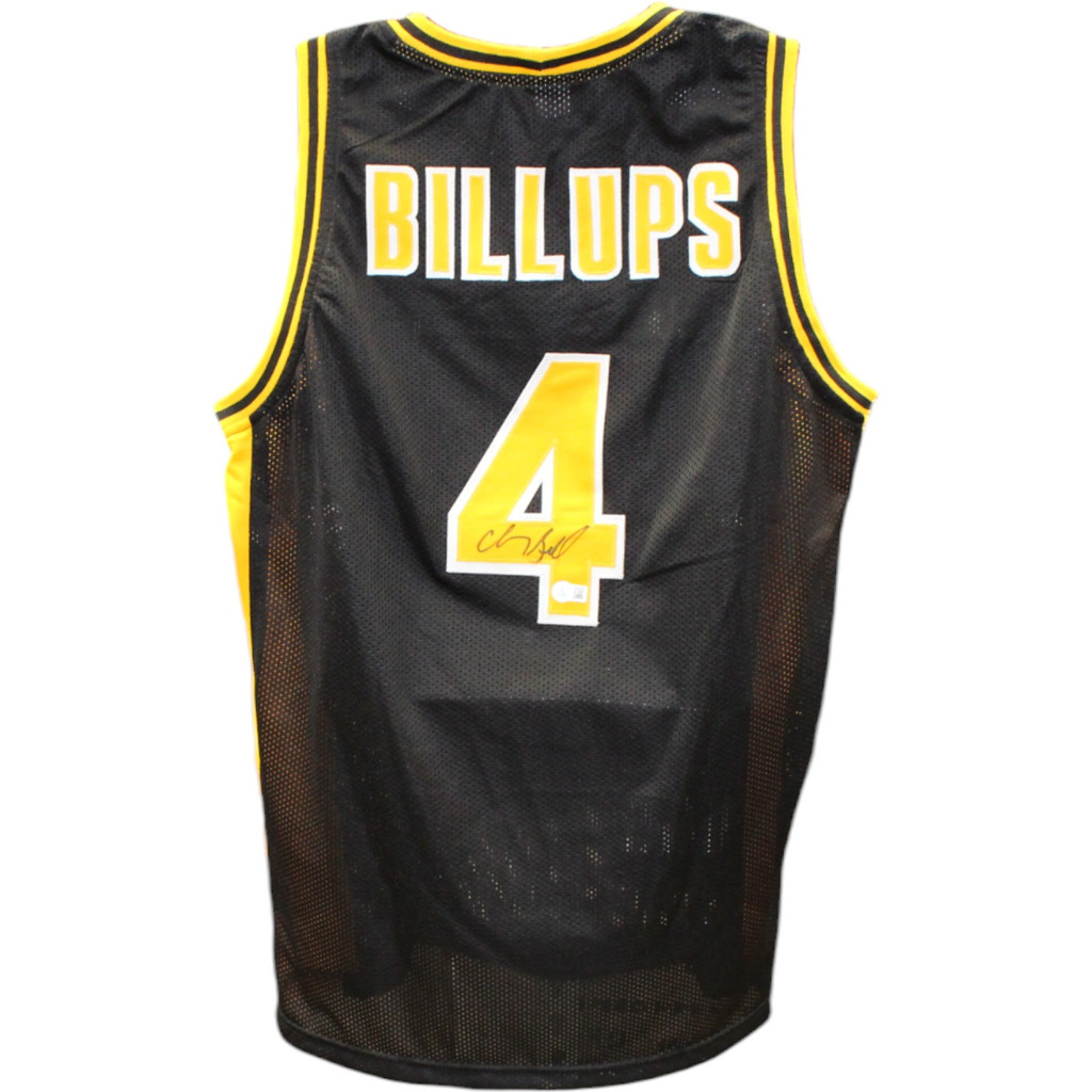 Chauncey Billips Autographed/Signed College Style Black Jersey Beckett 46614