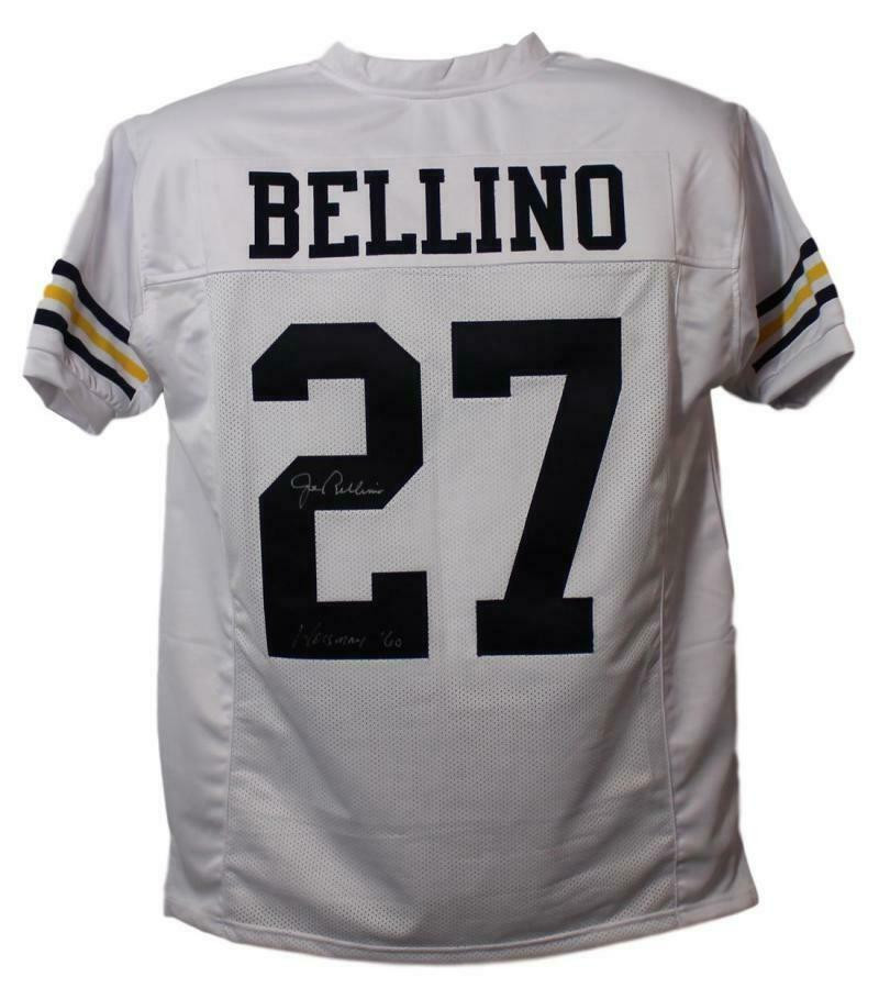 Joe Bellino autographed Navy Midshipmen white size XL jersey w/Heisman '60