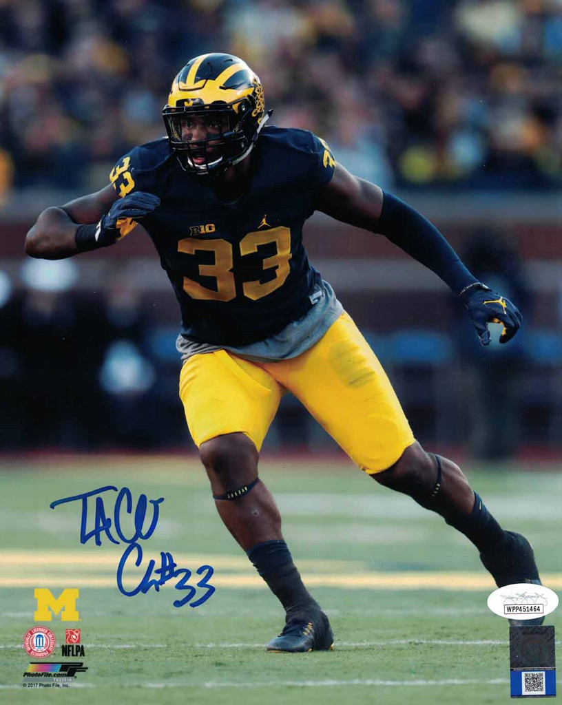 Taco Charlton Autographed/Signed Michigan Wolverines 8x10 Photo JSA