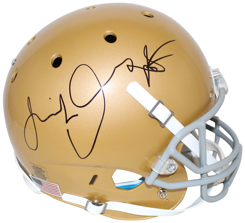 Jeremiah Owusu-Koramoah Signed Notre Dame F/S Schutt Helmet BAS