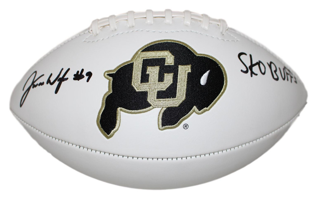 Juwann Winfree Autographed Colorado Buffaloes Logo Football Sko Buffs