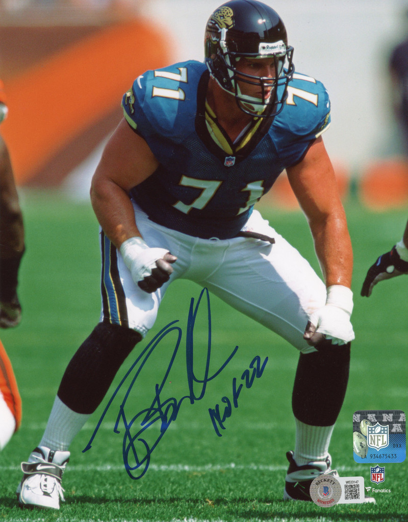 Tony Boselli Autographed/Signed Jacksonville Jaguars 8x10 Photo HOF BAS