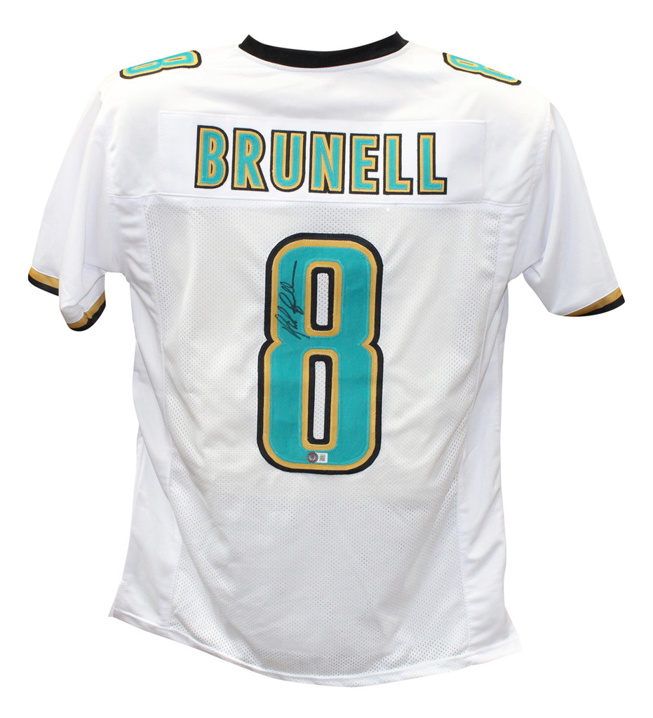 Mark Brunell Signed Jacksonville Jaguars Pro Style White XL Jersey BAS