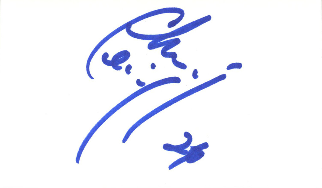 Chuck Cecil Autographed Green Bay Packers Index Card Beckett 45338