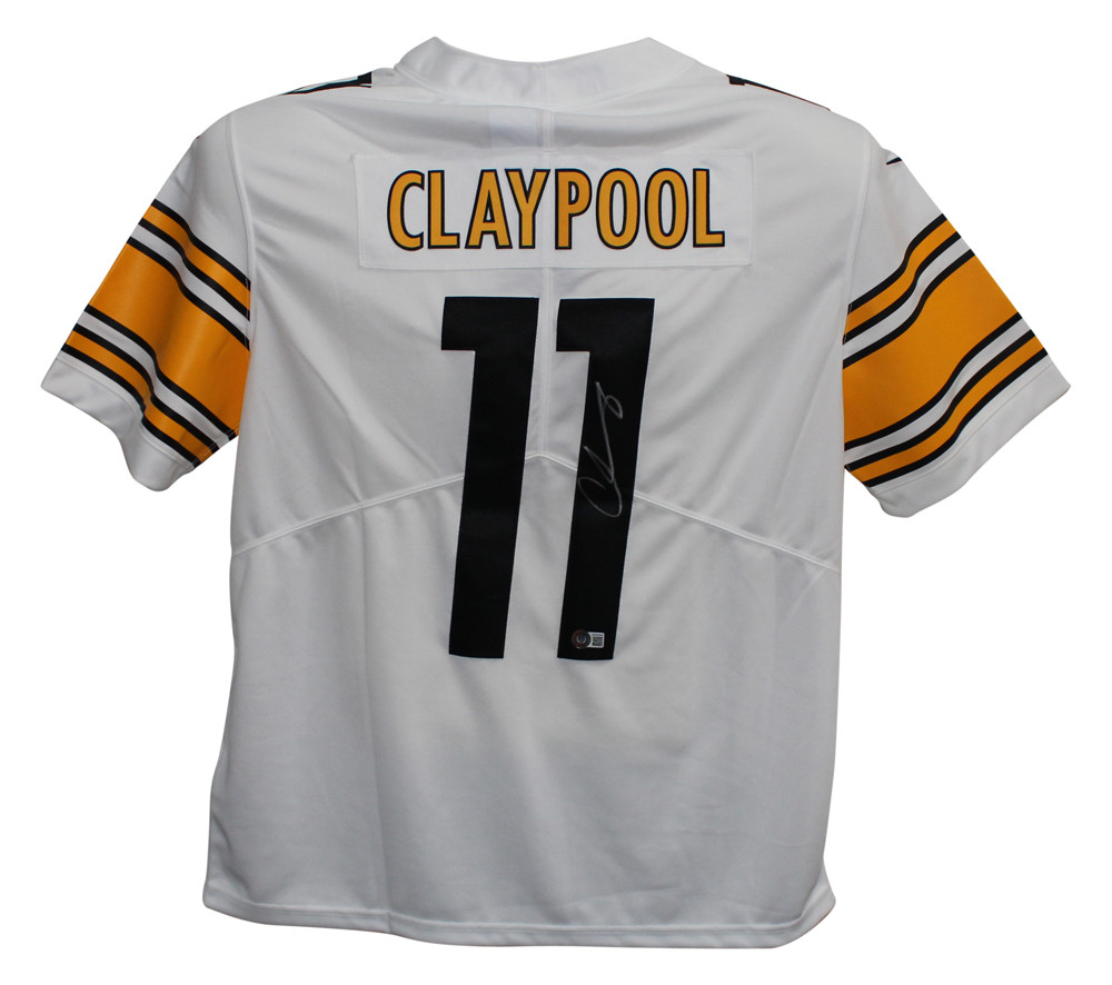 Chase Claypool Autographed Steelers White Nike Limited Jersey Beckett