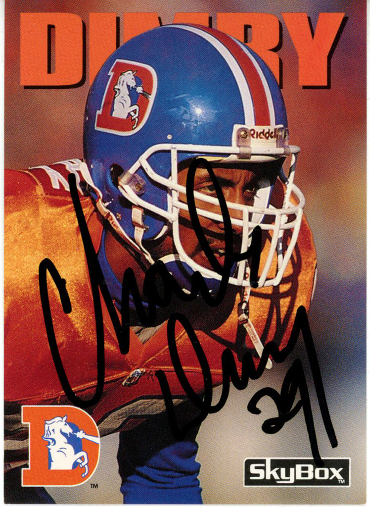 Charles Dimry Signed 1992 Skybox #247 Trading Card Beckett 44818