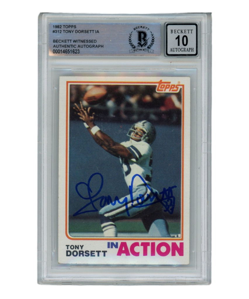 Tony Dorsett Autographed/Signed 12/30/1979 Ticket Playoffs Beckett