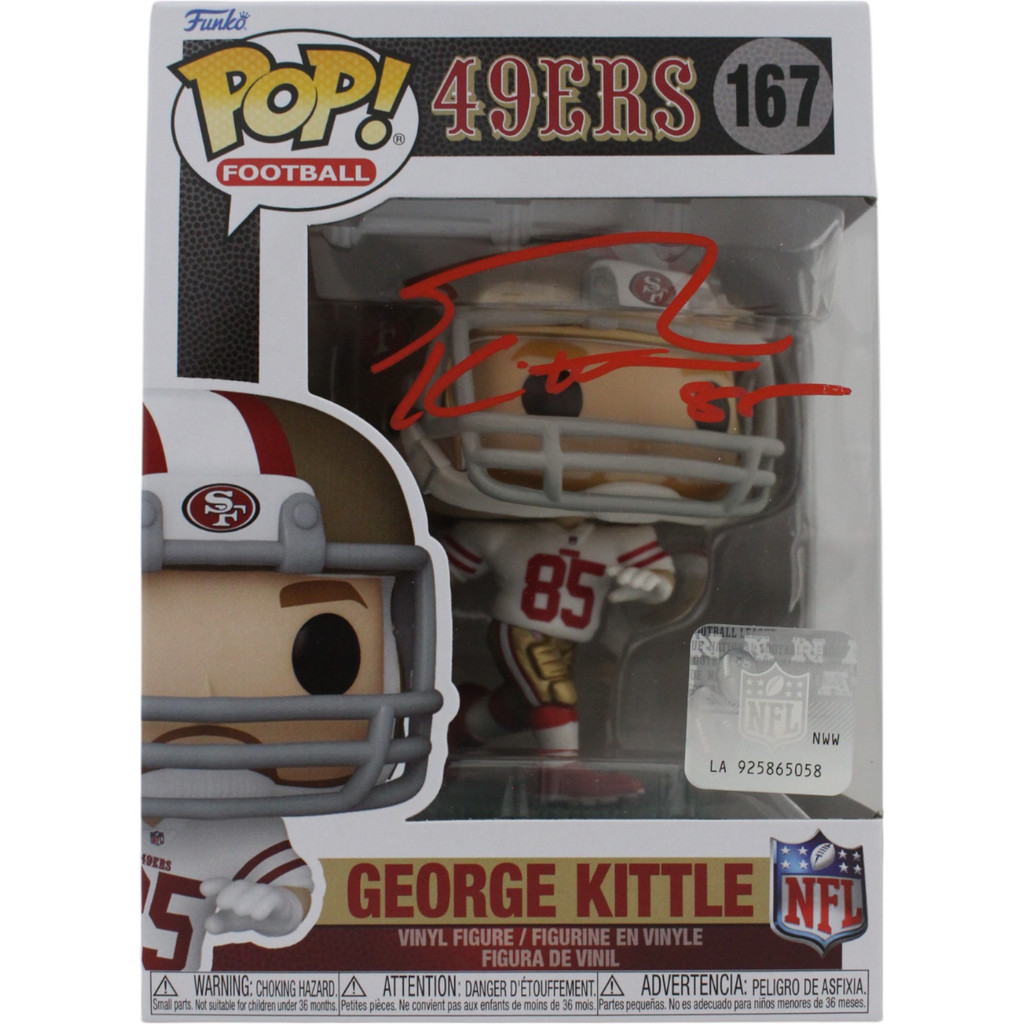 George Kittle Signed San Francisco 49ers Funko Pop! #167 Beckett