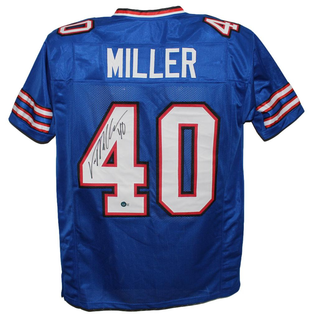 Von Miller Autographed/Signed Pro Style Blue XL Jersey Beckett