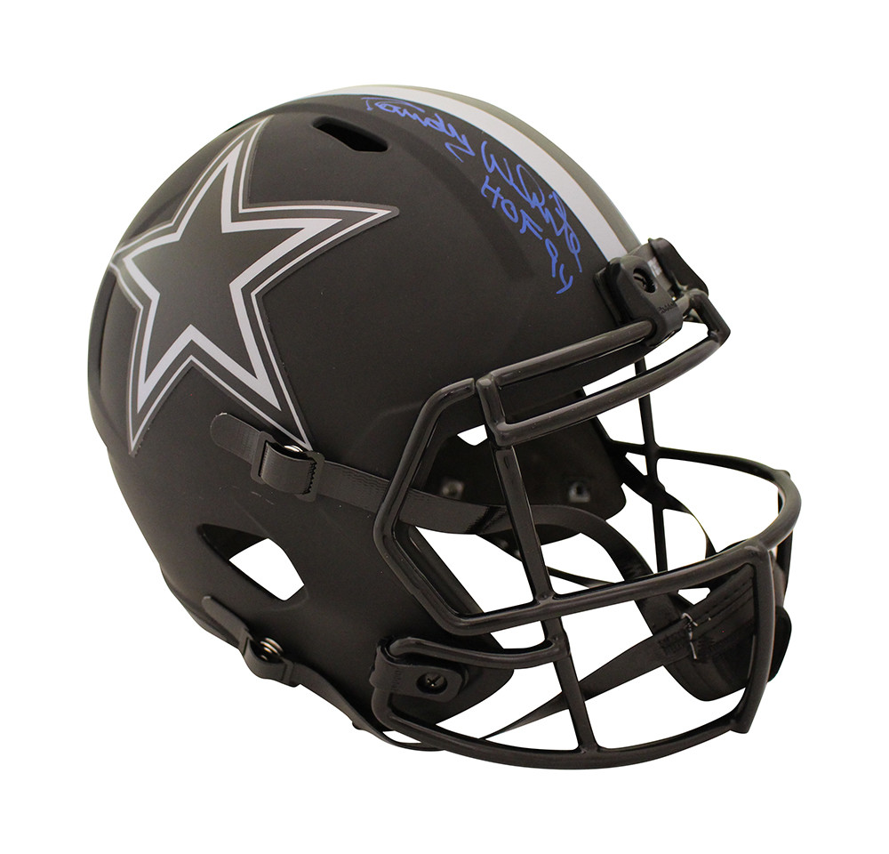 Randy White Signed Dallas Cowboys F/S Eclipse Speed Helmet HOF Beckett