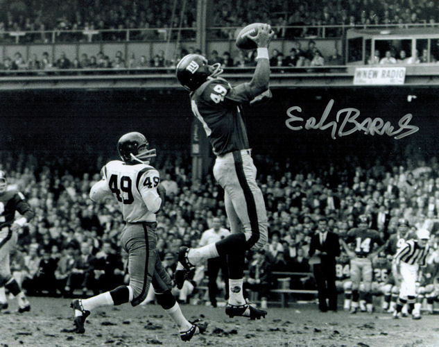 Erich Barnes Autographed New York Giants 8x10 Photo