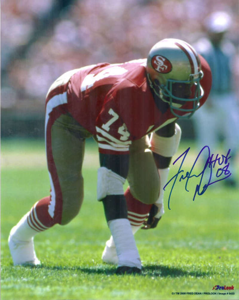 Fred Dean Autographed San Francisco 49ers 8x10 Photo