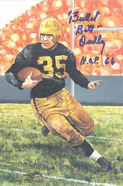 Bill Dudley Autographed Pittburgh Steelers Goal Line Art w/HOF 66
