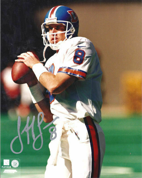 Jeff Lewis Autographed Denver Broncos 8x10 Photo