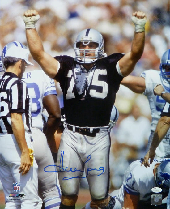 Howie Long Autographed Oakland Raiders 16x20 Photo JSA