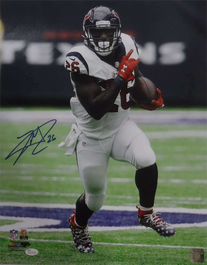 Lamar Miller Autographed Houston Texans 16x20 Photo JSA