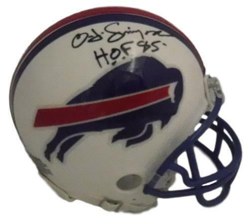 OJ Simpson Autographed Buffalo Bills 76-83 Riddell Mini Helmet HOF JSA