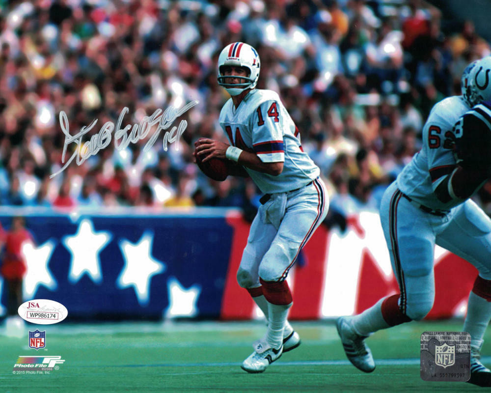 Steve Grogan Autographed New England Patriots 8x10 Photo JSA