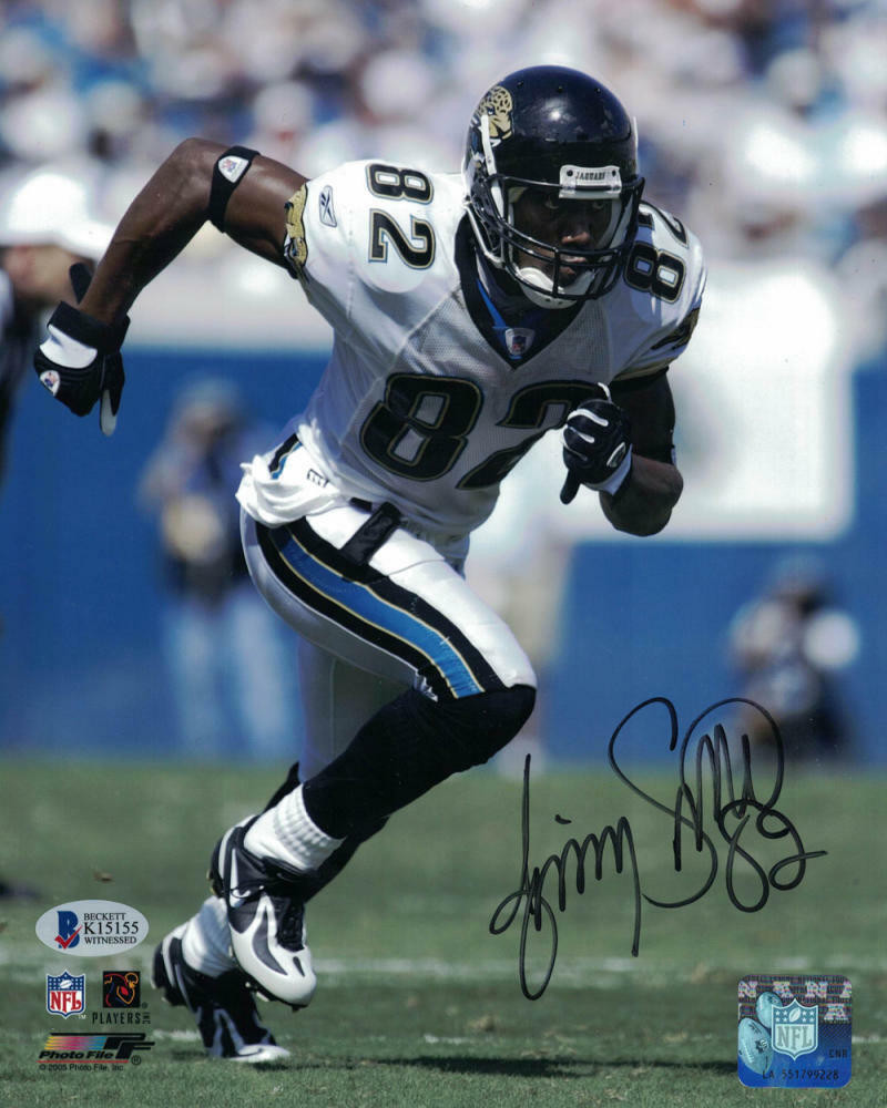 Jimmy Smith Autographed Jacksonville Jaguars 8x10 Photo BAS