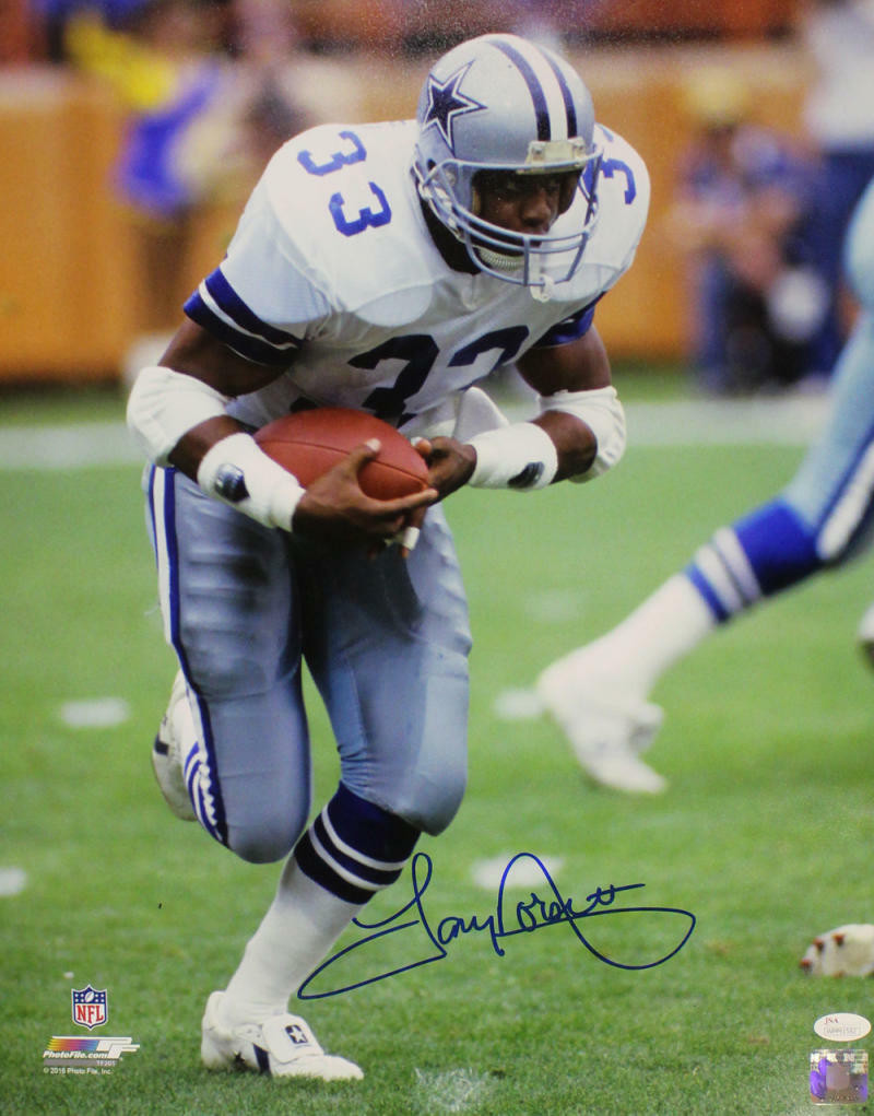 Tony Dorsett Autographed Dallas Cowboys 16x20 Photo vs Solo JSA
