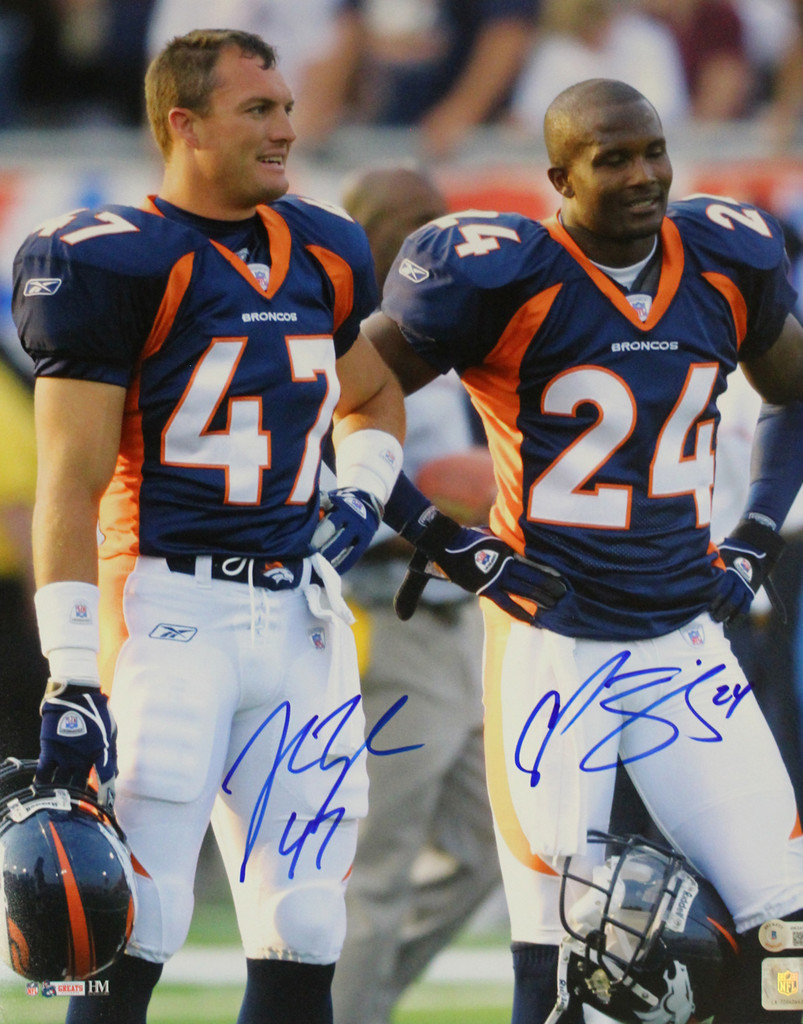 Champ Bailey & John Lynch Autographed Denver Broncos 16x20 Photo BAS
