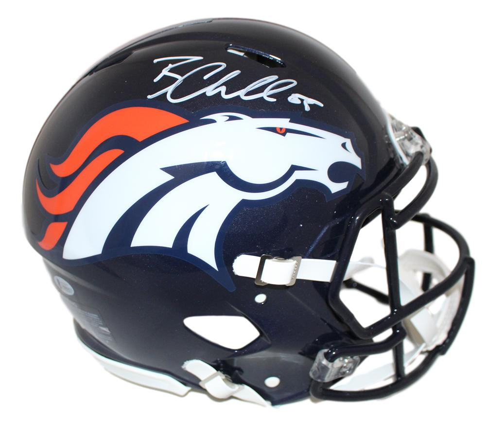 Bradley Chubb Autographed/Signed Denver Broncos Authentic Speed Helmet BAS