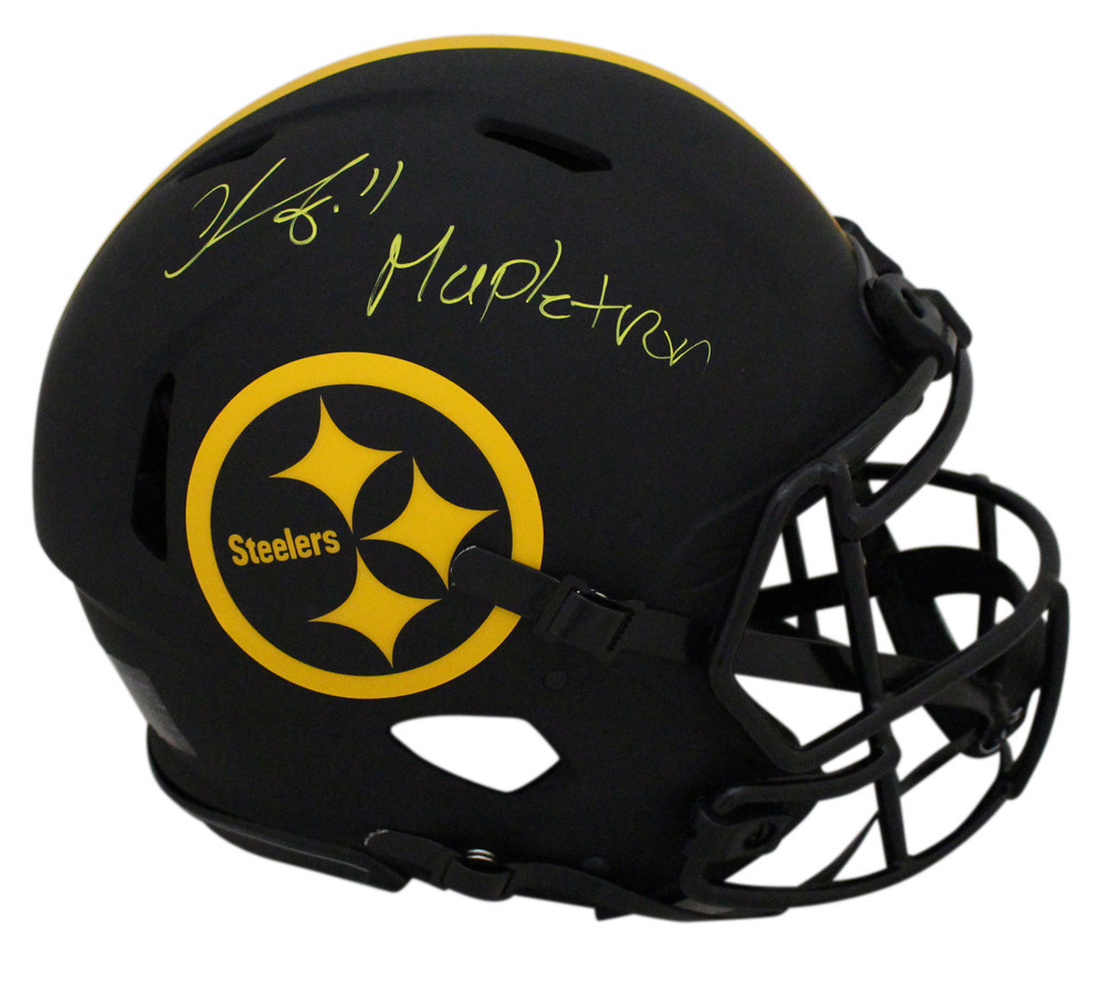 Chase Claypool Signed Steelers Authentic Eclipse Helmet Mapletron BAS