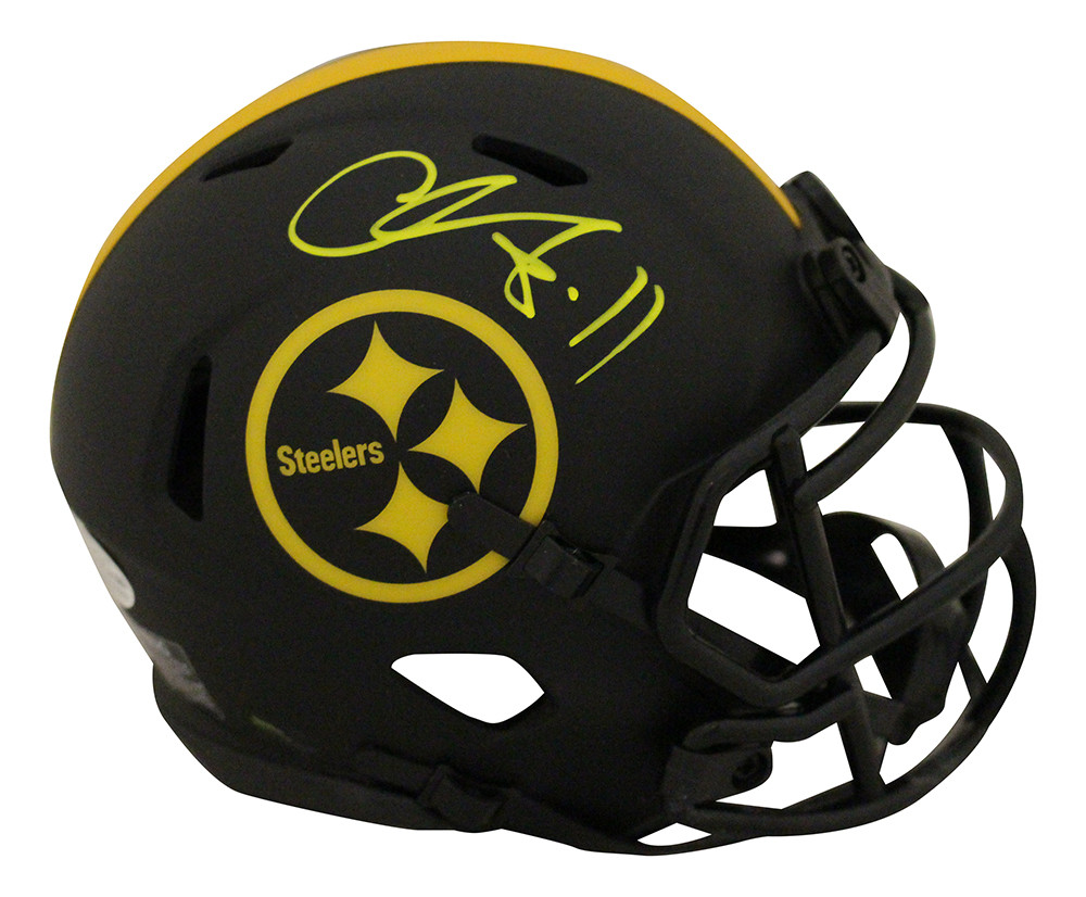 Chase Claypool Autographed Pittsburgh Steelers Eclipse Mini Helmet BAS