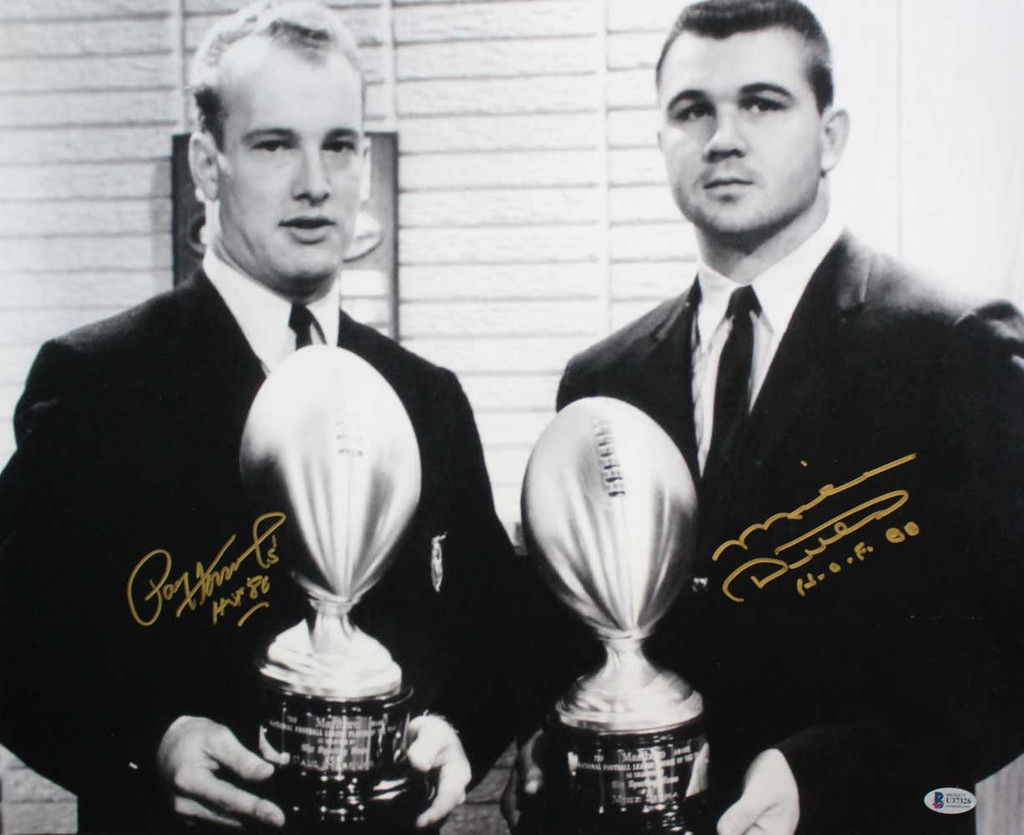 Mike Ditka & Paul Hornung Autographed/Signed 16x20 Photo BAS