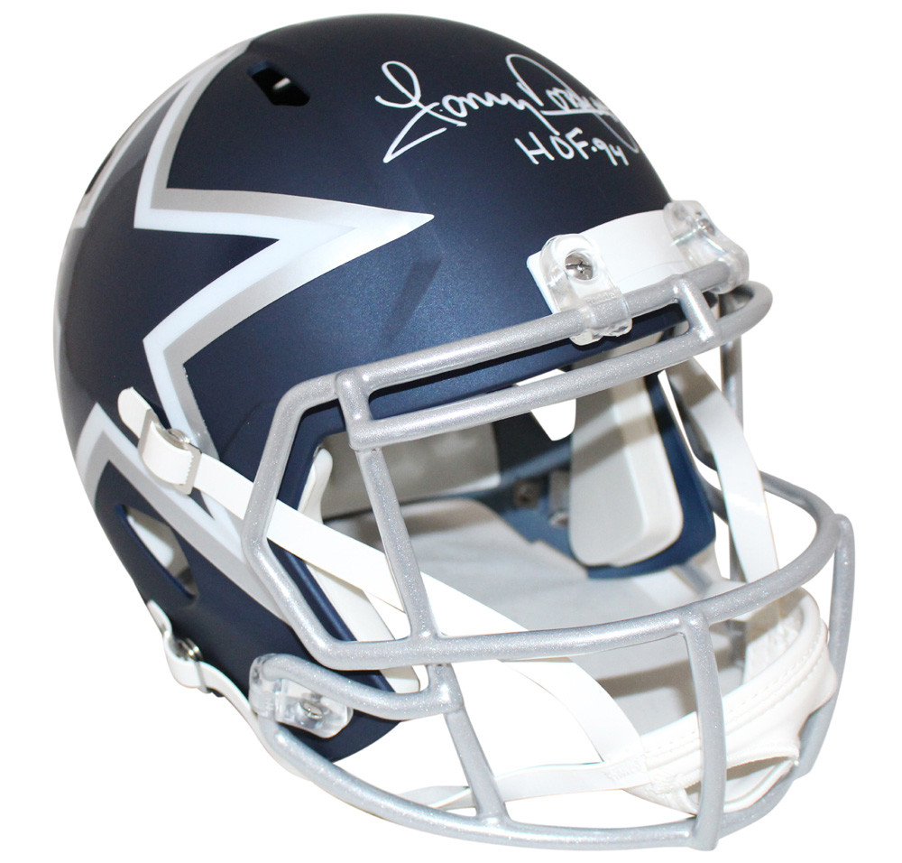 Tony Dorsett Autographed/Signed Dallas Cowboys F/S AMP Helmet HOF BAS