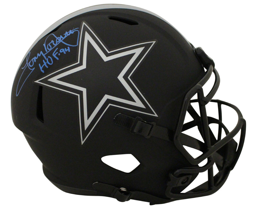 Tony Dorsett Autographed Dallas Cowboys F/S Eclipse Helmet HOF BAS